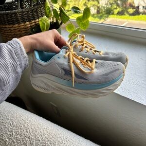 Altra Gray and Blue Via Olympus Running Shoes